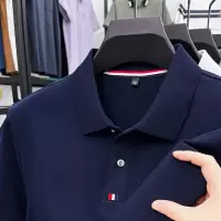 夏季新款纯色休闲男士polo衫商务翻领短袖薄款透气T恤男