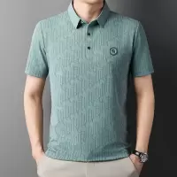 夏季新款翻领短袖男polo衫休闲薄款透气冰丝男士T恤