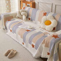 华夫格沙发巾波西米亚沙发盖布高级感沙发垫四季通用沙发套罩垫子