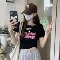 美式辣妹镂空短款T恤女夏季新款设计感修身显瘦短袖学生上衣
