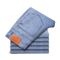 新款冰丝牛仔裤男春夏垂感久穿不闷热宽松直筒莱赛尔休闲商务长裤