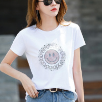 短袖T恤女夏装年夏季新款宽松半袖上衣时尚设计感体恤打底衫