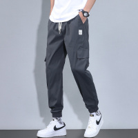 新款轻薄工装裤男夏季高级感时尚潮感简约束脚运动休闲裤男士