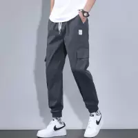 新款轻薄工装裤男夏季高级感时尚潮感简约束脚运动休闲裤男士