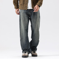 美式vibe裤子男秋新款上新宽松潮牌垂感高街微喇叭牛仔裤男士