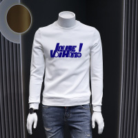潮流印花男长袖体恤卫衣秋冬韩版修身时尚上衣休闲套头衫