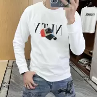 秋冬新款卫衣男加绒加厚圆领套头3D帽子长袖体恤上衣时尚潮流