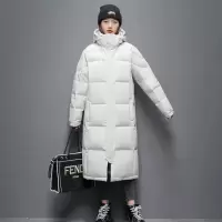 年女冬季新款可男女同款可情侣羽绒棉服休闲长款过膝连帽韩版