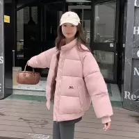 立领羽绒棉服女冬季新款宽松短款小个子加厚时尚棉衣棉袄外套