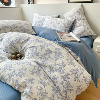 秋季新款提花彩竺棉小竺棉泡泡棉四件套床单被套套件三套件