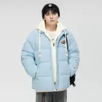 冬季加厚假两件棉衣男韩版连帽棉服潮牌宽松防风保暖情侣棉袄外套