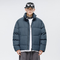 冬季新款加厚外套男潮牌保暖休闲面包服情侣立领羽绒棉服上衣