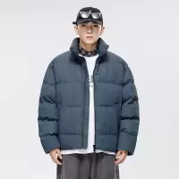 冬季新款加厚外套男潮牌保暖休闲面包服情侣立领羽绒棉服上衣