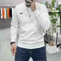 新款秋冬时尚套头卫衣高端欧货长袖圆领T恤打底衫上衣男装秋款潮i