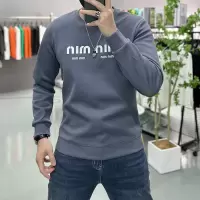 秋冬新款时尚男士圆领字母卫衣简约长袖套头打底衫上衣修身潮牌酷