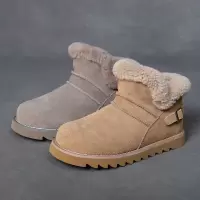 真皮复古雪地靴女冬季新款休闲舒适短靴羊羔毛保暖加绒棉靴