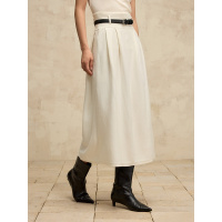 高级感 羊毛针织半身裙女24秋新款气质显瘦a字伞裙垂感中长款半裙