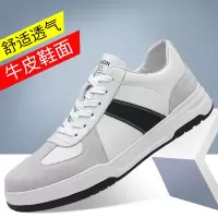 欧洲站男鞋春秋季新款男士牛皮小白鞋潮流皮鞋透气百搭休闲鞋板鞋