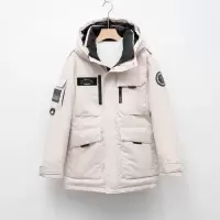 新羽绒服连帽加厚工装派克羽绒服男女冬季时尚防寒情侣保暖