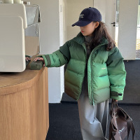 女童棉服冬装新款洋气短款棉袄大童冬季加厚儿童羽绒棉衣外套