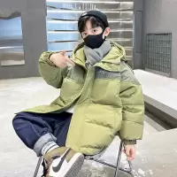 男童棉服外套冬装新款儿童洋气冬季棉袄中大童加厚羽绒棉衣潮
