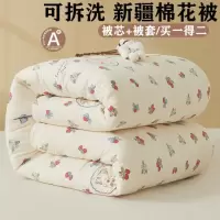a类新疆棉棉花被子被芯可拆洗春秋被家用学生宿舍加厚款棉被冬被~