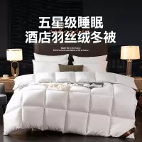 五星级酒店防羽布贡缎羽丝绒冬被子礼品被芯