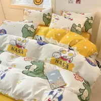 儿童奥特曼100全棉纯棉床上四件套男孩宿舍卡通被套床单笠三件套4