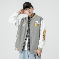 棒球服男春秋美式新款潮牌帅气夹克外套字母宽松百搭休闲上衣