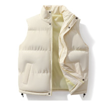男装棉马甲男秋冬新款立领坎肩情侣潮牌休闲纯色背心马甲外套