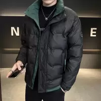冬季加厚羽绒服男士短款新款休闲立领白鸭绒保暖户外青年外套