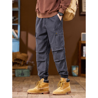 实体工装裤男厚款高品质轻奢百搭休闲口袋美式纯棉运动裤