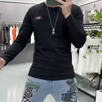男士长袖T恤春秋新款简约时尚上衣休闲修身圆领打底衫秋装内搭潮i