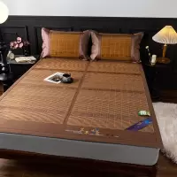 夏季凉席双面可折叠硬竹席子夏天大床单双人家用加厚藤席子