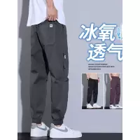 户外宽松休闲运动裤男春秋款耐磨防撕裂伐木机能舒适工装束脚男裤