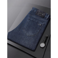 高端轻商务牛仔裤直筒男高级感 弹力大码欧货潮牌休闲轻奢男裤701