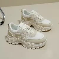 ins韩版新款老爹鞋女2025春季学生跑步运动厚底增高休闲鞋女