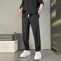 裤子男高街潮ins潮牌九分裤直筒休闲长裤春秋潮流韩版