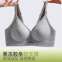 螺纹小胸聚拢无痕内衣3D立体杯果冻胶软支撑裸感秋冬收副乳文胸罩