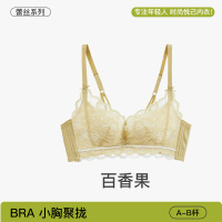 轻奢高颜值蕾丝内衣女小胸聚拢舒适收副乳无钢圈调整型软支撑文胸
