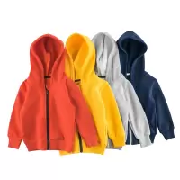 韩版童装秋冬季 儿童外套拉链卫衣抓绒宝宝衣服ins