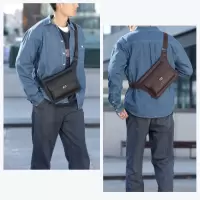 2025新款男士复古胸包高级感斜挎包运动防泼水男式小跨包防水男包