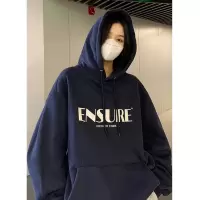 加绒连帽卫衣女秋冬宽松韩版新款女士学生上衣女装东南亚