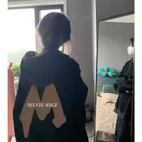 加绒连帽卫衣女秋冬宽松韩版新款女士学生上衣女装东南亚