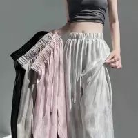 阔腿裤女春秋季新款设计感薄款高腰显瘦宽松垂感休闲直筒拖地裤子