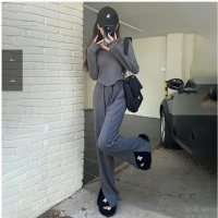 韩版连帽卫衣运动套装女秋冬时尚显瘦长裤气质小香风两件套外套女