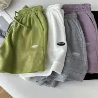 高腰显瘦休闲运动短裤女新款夏季韩版宽松阔腿抽绳设计感A字裤热
