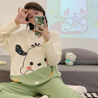 睡衣女士秋冬季棉质长袖甜美学生可爱卡通网红风可外穿家居服套装