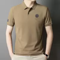 短袖polo衫男2025夏季新款翻领刺绣时尚潮牌透气短袖T恤男