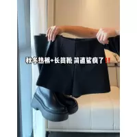 黑色短裤女春秋2025新款高腰显瘦a字热裤外穿休闲西装辣妹打底裤
